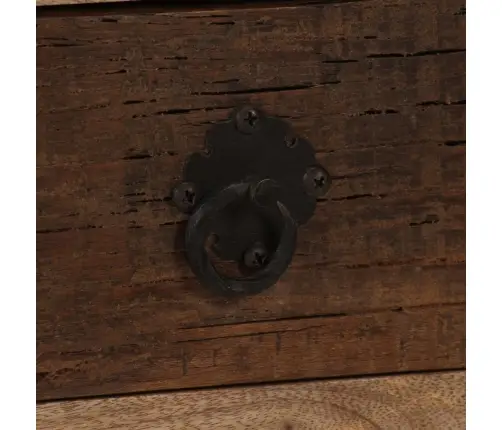 Kafijas Galdiņš, 90X50X35 Cm, 3 Atvilktnes, Mango Masīvkoks Vidaxl