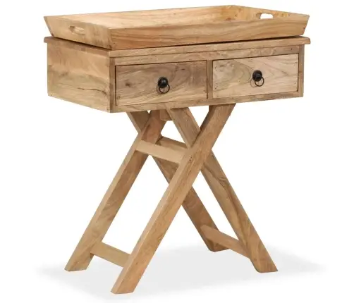 Šoninis Staliukas, Masyvi Mango Mediena, 65X40X76Cm