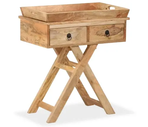 Šoninis Staliukas, Masyvi Mango Mediena, 65X40X76Cm