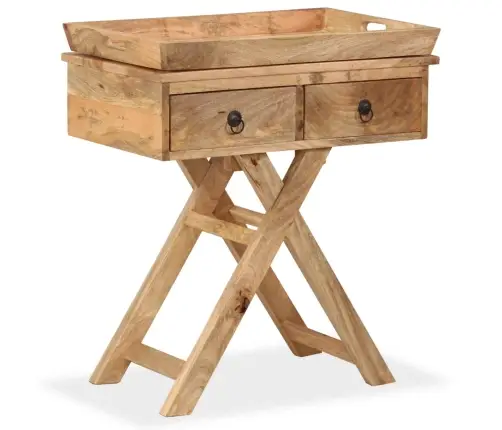 Šoninis Staliukas, Masyvi Mango Mediena, 65X40X76Cm