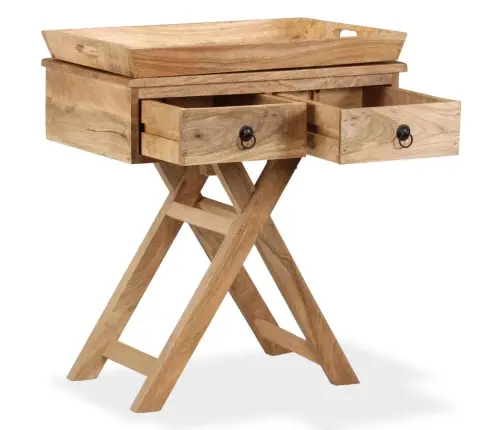 Šoninis Staliukas, Masyvi Mango Mediena, 65X40X76Cm