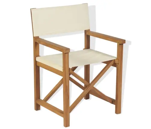 Saliekams Režisora Krēsls, Masīvs Tīkkoks   Vidaxl