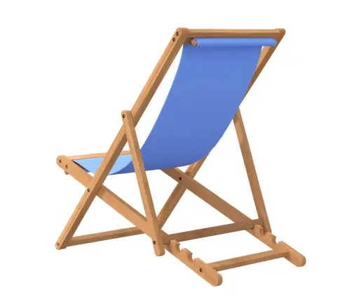 Pludmales Krēsls, 56X105X96 Cm, Tīkkoks, Zils Vidaxl Pludmales Krēsls, 56X105X96 Cm, Tīkkoks, Zils Vidaxl