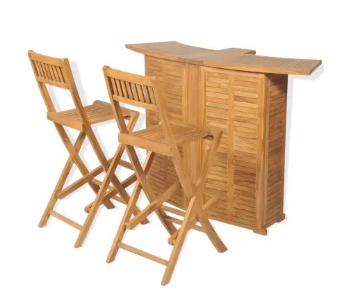 Bistro Baldų Kompl. Su Sulank. Kėd., 3D., Tikm. Med. Mas.