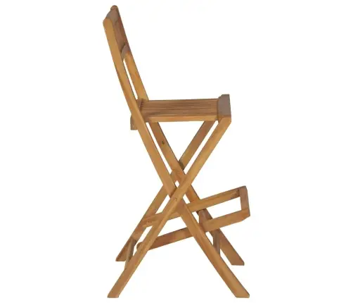 Saliekami Dārza Bāra Krēsli, 2 Gab., Masīvs Tīkkoks Vidaxl