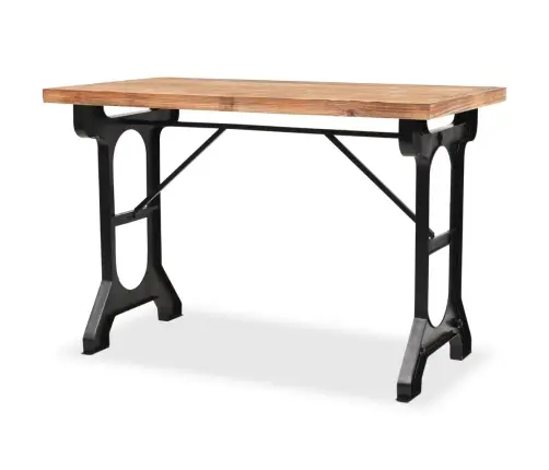 Virtuves Galds, 122X65X82 Cm, Egles Masīvkoks Vidaxl