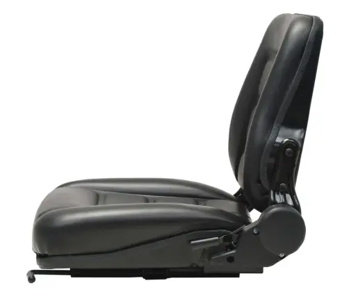 Krautuvo Ir Traktoriaus Sėdynė Su Reguliuojamu Atlošu, Juoda