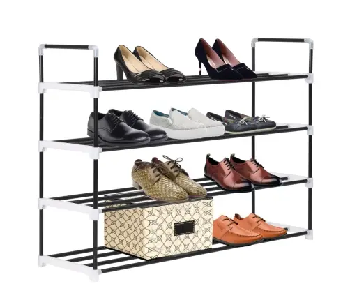 4 Riiuliga Kingariiul, Metall Ja Plast, Must