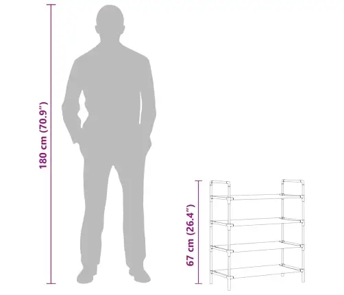4 Riiuliga Kingariiul, Metall Ja Mittekootud Kangas, Must
