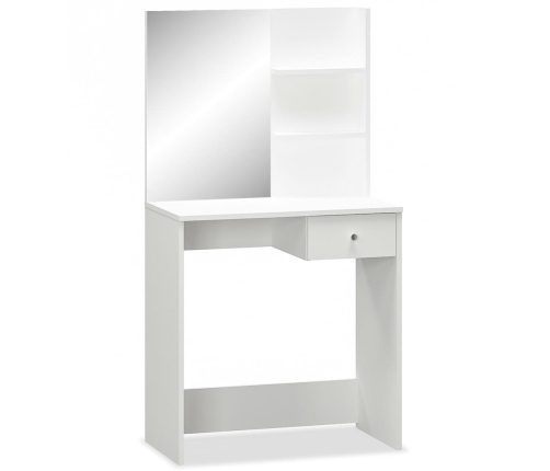 Kosmetinis Staliukas, Baltas, 75X40X141cm Apdirbta Mediena