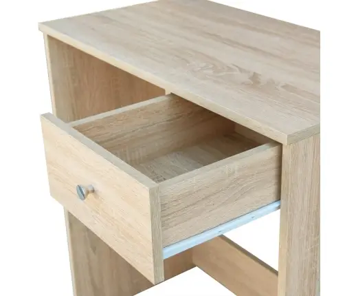 Spoguļgaldiņš, 75X40X141 Cm, Ozolkoka Krāsas Inženierijas Koks Vidaxl