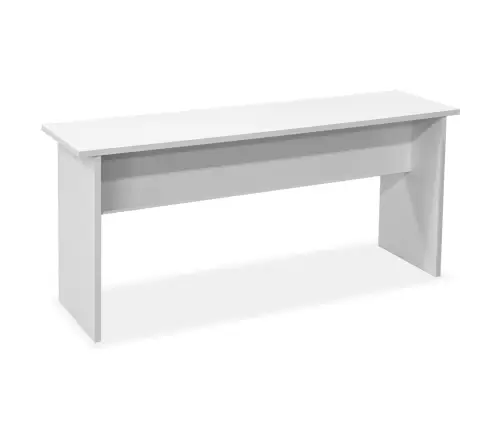 Galds Ar Soliem, 3 Daļas, Inženierijas Koks, Balts Vidaxl