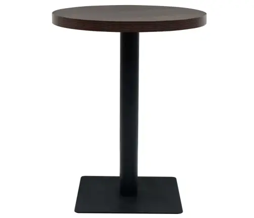 Bistro Staliukas, Mdf Ir Plienas, Apval., 60X75cm Tams. Uosis