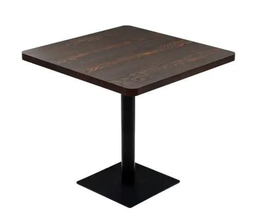 Kandiline Bistroolaud Mdf Ja Teras 80 X 80 X 75 cm Hallikaspruun