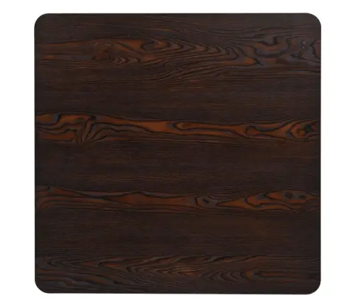 Kandiline Bistroolaud Mdf Ja Teras 80 X 80 X 75 cm Hallikaspruun