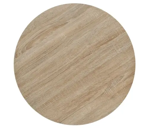 Ümmargune Bistroolaud Mdf Ja Teras 60 X 75 cm Tammevärvi