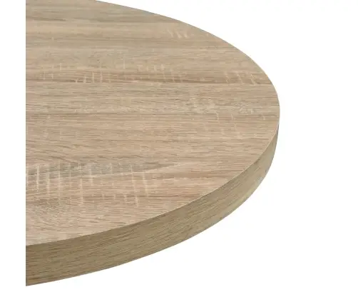 Ümmargune Bistroolaud Mdf Ja Teras 60 X 75 cm Tammevärvi