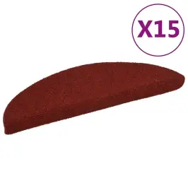 Isekleepuvad Trepimatid, 15 Tk, 56 X 17 X 3 cm Bordoopunased, Poolringikujulised