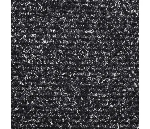 Laiptų Kilimėliai, Lipnūs, 15 Vnt., 65X21X4 cm Tamsiai Pilki, Pusapvaliai, Dideli