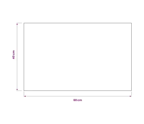 Paklājs, Taisnstūra Forma, 40X60 Cm, Melns Vidaxl