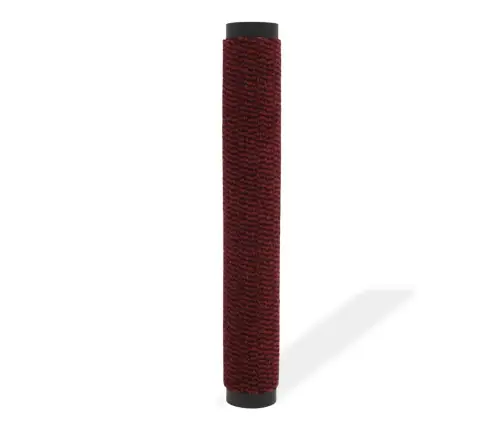 Durų Kilimėlis, Kvadratinis, Dygsniuotas, 40X60cm Raudonas