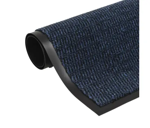 Durų Kilimėlis, Kvadratinis, Dygsniuotas, 40X60cm Mėlynas