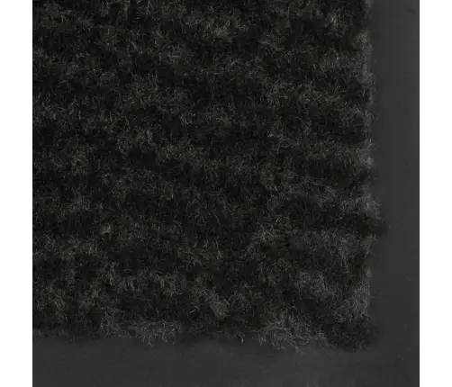 Paklājs, Taisnstūra Forma, 60X90 Cm, Plūksnains, Melns Vidaxl