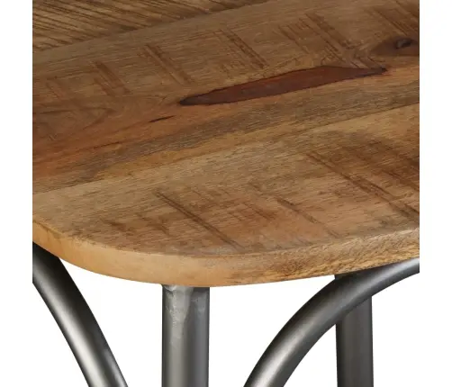 Virtuves Krēsli, 4 Gab., Mango Masīvkoks Un Tērauda Atzveltne Vidaxl