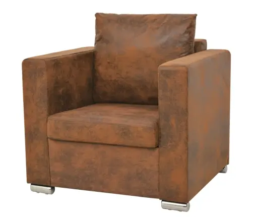 Sofos Komplektas, 2D., Dirbtinė Zomšos Oda