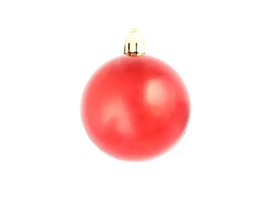 Ziemassvētku Bumbas, 100 Gab., 3/4/6 Cm, Sarkanas Vidaxl