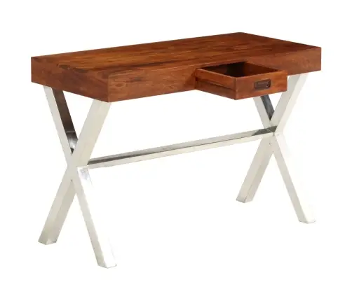 Rakstāmgalds, 110X50X76 Cm, Akācijas Masīvkoks, Medus Apdare Vidaxl