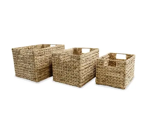 Daiktų Laikymo Krepšiai, 3Vnt., Vandens Hiacintas