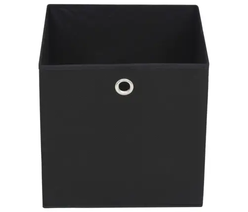 Mittekootud Kangast Hoiukastid 10 Tk 32 X 32 X 32 cm Must