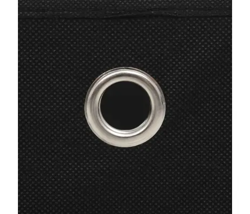 Mittekootud Kangast Hoiukastid 10 Tk 32 X 32 X 32 cm Must