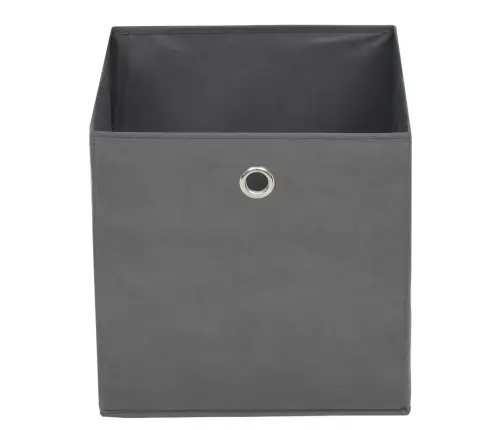 Uzglabāšanas Kastes, 4 Gab., Neausts Pelēks Audums, 32X32X32 Cm Vidaxl