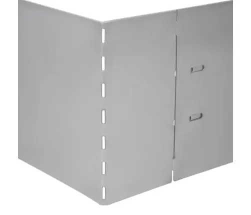 Zāliena Apmales, 10 Gab., Cinkots Tērauds, 100X20 Cm Vidaxl