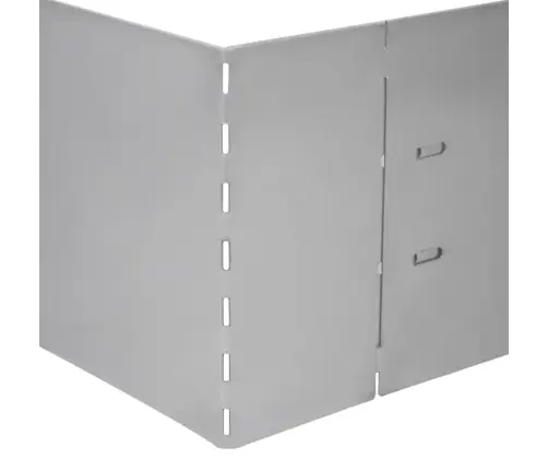 Zāliena Apmales, 20 Gab., Cinkots Tērauds, 100X20 Cm Vidaxl