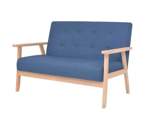 2-Osaline Diivanikomplekt Kangast, Sinine