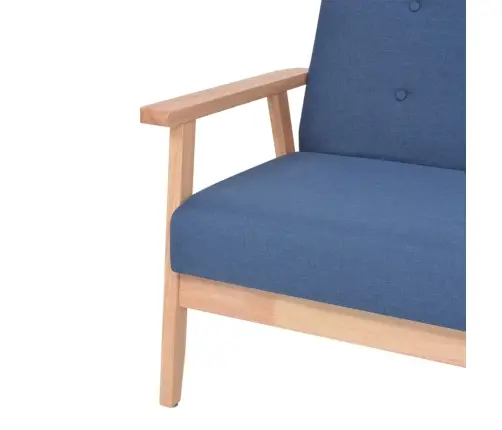 2-Osaline Diivanikomplekt Kangast, Sinine