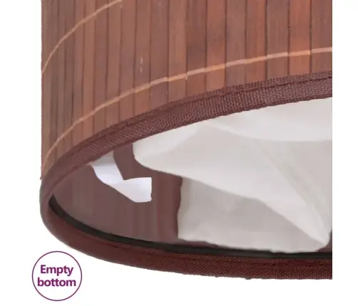 Veļas Grozs, Apaļš, Brūns Bambuss Vidaxl