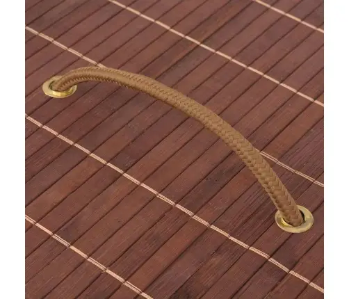 Veļas Grozs, Ovāla Forma, Brūns Bambuss Vidaxl