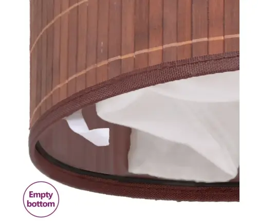 Veļas Grozs, Ovāla Forma, Brūns Bambuss Vidaxl