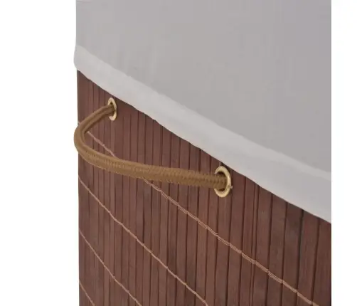 Skalbinių Krepšys, Rudas, Bambukas, Stačiakampis