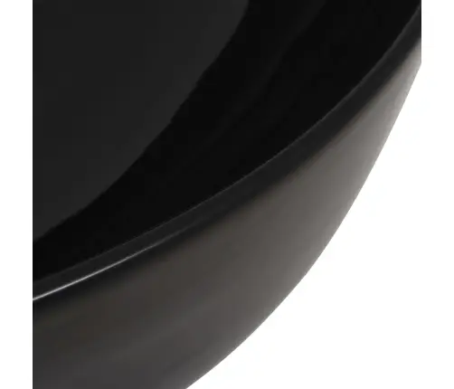 Izlietne, 41,5X13,5 Cm, Apaļa, Melna Keramika Vidaxl
