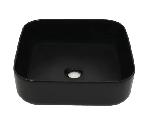 Valamu, Keraamiline, Kandiline, Must 38 X 38 X 13,5 Cm