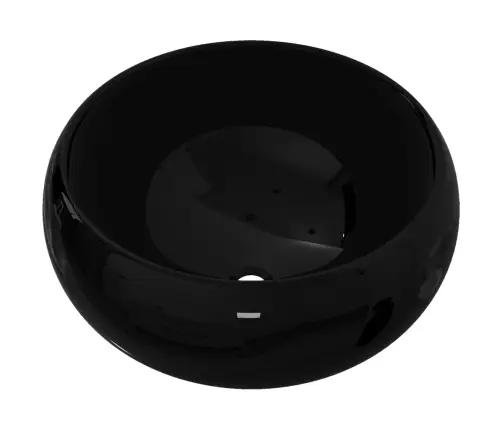 Izlietne, 40X15 Cm, Apaļa, Melna Keramika Vidaxl