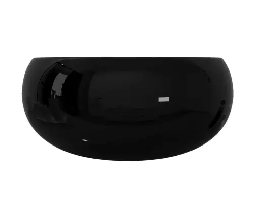 Izlietne, 40X15 Cm, Apaļa, Melna Keramika Vidaxl