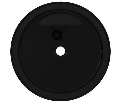 Izlietne, 40X15 Cm, Apaļa, Melna Keramika Vidaxl