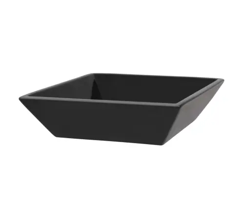 Praustuvas, Keramika, Kvadratinis, Juodas, 41,5X41,5X12Cm