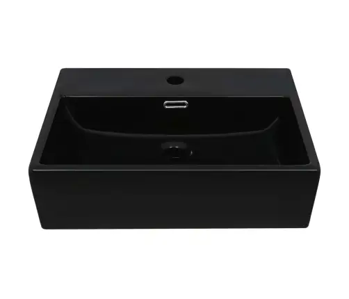 Praustuvas, Juodas, 51,5X38,5X15cm Keramika